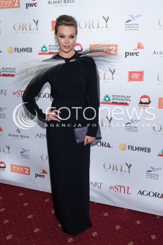  10.03.2014 WARSZAWA <br />WRECZENIE NAGROD ORLY 2014 W TEATRZE POLSKIM<br />N/Z TAMARA ARCIUCH BARTEK KASPRZYKOWSKI<br /> 
