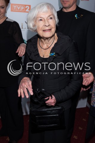  10.03.2014 WARSZAWA <br />WRECZENIE NAGROD ORLY 2014 W TEATRZE POLSKIM<br />N/Z DANUTA SZAFLARSKA<br /> 
