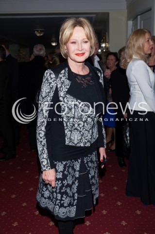 10.03.2014 WARSZAWA <br />WRECZENIE NAGROD ORLY 2014 W TEATRZE POLSKIM<br />N/Z GRAZYNA BARSZCZEWSKA<br /> 