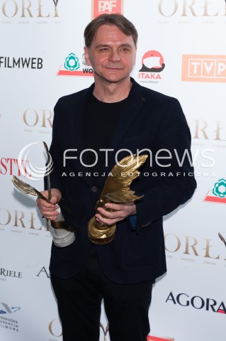  10.03.2014 WARSZAWA <br />WRECZENIE NAGROD ORLY 2014 W TEATRZE POLSKIM<br />N/Z MACIEJ PIEPRZYCA<br /> 