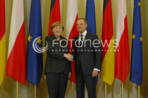  12.03.2014 WARSZAWA <br />
SPOTKANIE PREMIERA DONALDA TUSKA Z KANCLERZ NIEMIEC ANGELA MERKEL <br />
N/Z PREZES RADY MINISTROW DONALD TUSK I KANCLERZ NIEMIEC ANGELA MERKEL <br />
 