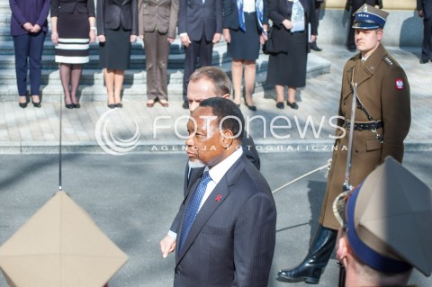  14.03.2014 WARSZAWA SPOTKANIE PREZESA RADY MINISTROW DONALDA TUSKA Z WICEPREZYDENTEM REPUBLIKI POLUDNIOWEJ AFRYKI  KGALEMA MOTLANTHE N/Z PREMIER DONALD TUSK WICEPREZYDENT RPA KGALEMA MOTLANTHE  