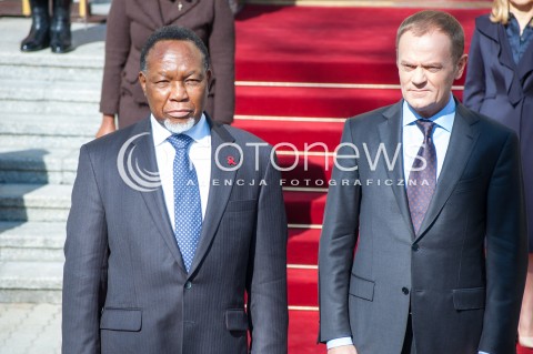 14.03.2014 WARSZAWA SPOTKANIE PREZESA RADY MINISTROW DONALDA TUSKA Z WICEPREZYDENTEM REPUBLIKI POLUDNIOWEJ AFRYKI  KGALEMA MOTLANTHE N/Z PREMIER DONALD TUSK WICEPREZYDENT RPA KGALEMA MOTLANTHE  