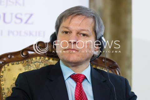  15.03.2014 JASIONKA<br />KONFERENCJA CWIERCWIECZE WOLNOSCI - WIES SRODKOWOEUROPEJSKA PO UPADKU KOMUNIZMU<br />N/Z DACIAN CIOLOS - KOMISARZ UE DS. ROLNICTWA<br /> 