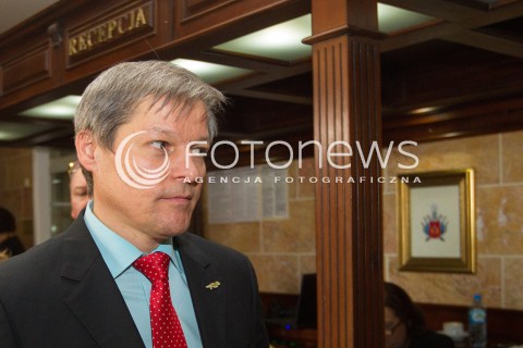  15.03.2014 JASIONKA<br />KONFERENCJA CWIERCWIECZE WOLNOSCI - WIES SRODKOWOEUROPEJSKA PO UPADKU KOMUNIZMU<br />N/Z DACIAN CIOLOS - KOMISARZ UE DS. ROLNICTWA<br /> 