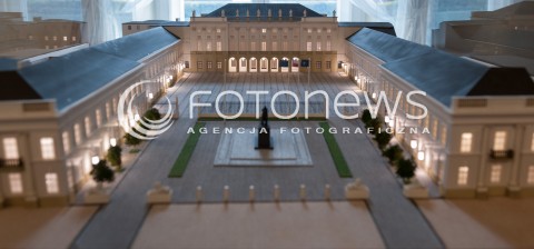  16.03.2014 WARSZAWA<br />
PALAC PREZYDENCKI W WARSZAWIE ZDJECIE ILUSTRACYJNE<br />
N/Z MAKIETA PALACU<br />
 