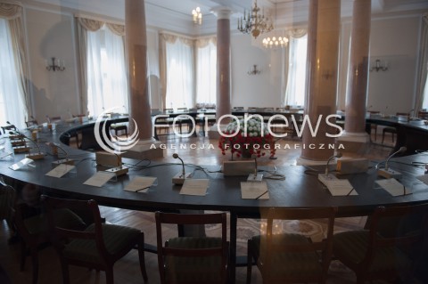  16.03.2014 WARSZAWA<br />
PALAC PREZYDENCKI W WARSZAWIE ZDJECIE ILUSTRACYJNE<br />
N/Z OKRAGLY STOL<br />
 