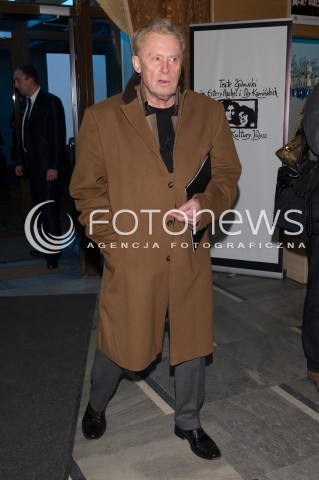  17.03.2014 WARSZAWA <br />KONCERT SOLIDARNI Z UKRAINA W TEATRZE ZYDOWSKIM<br />N/Z DANIEL OLBRYCHSKI<br /> 