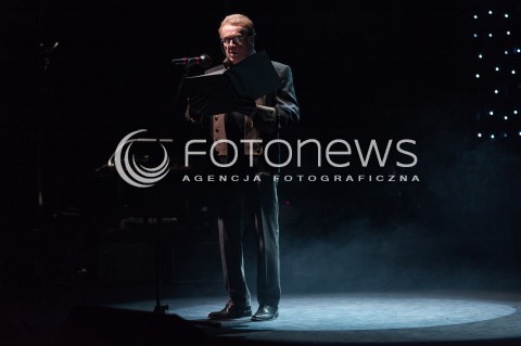  17.03.2014 WARSZAWA <br />KONCERT SOLIDARNI Z UKRAINA W TEATRZE ZYDOWSKIM<br />N/Z DANIEL OLBRYCHSKI<br /> 