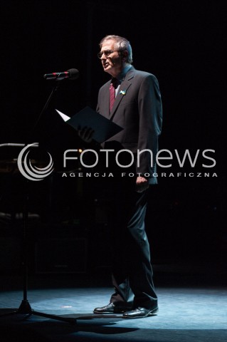  17.03.2014 WARSZAWA <br />KONCERT SOLIDARNI Z UKRAINA W TEATRZE ZYDOWSKIM<br />N/Z OLGIERD LUKASZEWICZ<br /> 
