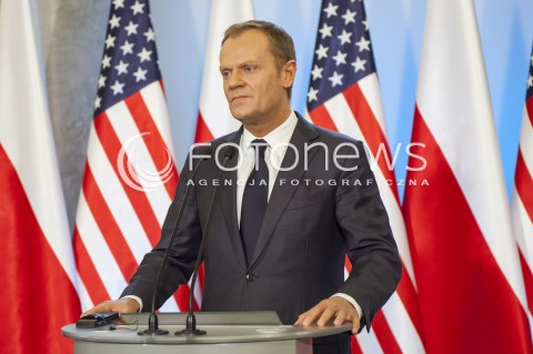  18.03.2014 WARSZAWA SPOTKANIE WICEPREZYDENTA USA JOE BIDENA Z PREMIEREM RP DONALDEM TUSKIEM W WARSZAWIE N/Z PREMIER RP DONALD TUSK  