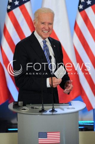  18.03.2014 WARSZAWA<br />WIZYTA WICEPREZYDENTA USA JOE BIDENA W POLSCE<br />N/Z JOE BIDEN <br /> 