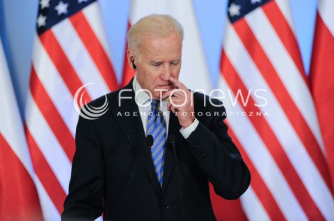  18.03.2014 WARSZAWA<br />WIZYTA WICEPREZYDENTA USA JOE BIDENA W POLSCE<br />N/Z JOE BIDEN<br /> 