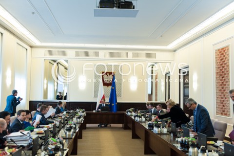 Posiedzenie Rady Ministrów w Warszawie