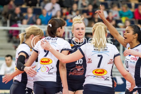  19.03.2014 LODZ SIATKOWKA ORLEN LIGA SEZON 2013/2014 PLAY OFF VOLLEYBALL POLISH SEASON BEEF MASTER BUDOWLANI LODZ - ATOM TREFL SOPOT N/Z RADOSC AGATA DURAJCZYK  