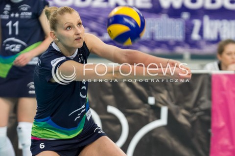  19.03.2014 LODZ SIATKOWKA ORLEN LIGA SEZON 2013/2014 PLAY OFF VOLLEYBALL POLISH SEASON BEEF MASTER BUDOWLANI LODZ - ATOM TREFL SOPOT N/Z ANNA PODOLEC SYLWETKA  