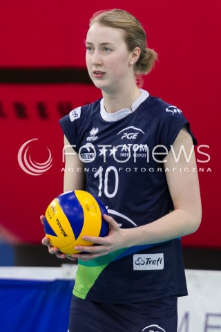  19.03.2014 LODZ SIATKOWKA ORLEN LIGA SEZON 2013/2014 PLAY OFF VOLLEYBALL POLISH SEASON BEEF MASTER BUDOWLANI LODZ - ATOM TREFL SOPOT N/Z KIMBERLY HILL SYLWETKA  
