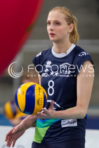  19.03.2014 LODZ SIATKOWKA ORLEN LIGA SEZON 2013/2014 PLAY OFF VOLLEYBALL POLISH SEASON BEEF MASTER BUDOWLANI LODZ - ATOM TREFL SOPOT N/Z ZUZANNA EFIMIENKO SYLWETKA  