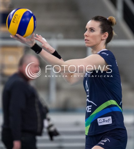  19.03.2014 LODZ SIATKOWKA ORLEN LIGA SEZON 2013/2014 PLAY OFF VOLLEYBALL POLISH SEASON BEEF MASTER BUDOWLANI LODZ - ATOM TREFL SOPOT N/Z IZABELA BELCIK SYLWETKA   