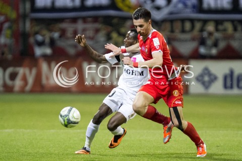  21.03.2014 LODZ PILKA NOZNA POLSKA T-MOBILE EKSTRAKLASA SEZON SEASON 2013/2014 FOOTBALL POLISH  WIDZEW LODZ - ZAGLEBIE LUBINN N/Z YANI URDINOV DAVID ABWO   