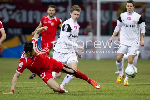  21.03.2014 LODZ PILKA NOZNA POLSKA T-MOBILE EKSTRAKLASA SEZON SEASON 2013/2014 FOOTBALL POLISH  WIDZEW LODZ - ZAGLEBIE LUBINN N/Z YANI URDINOV JOHAN BERTILSSON  