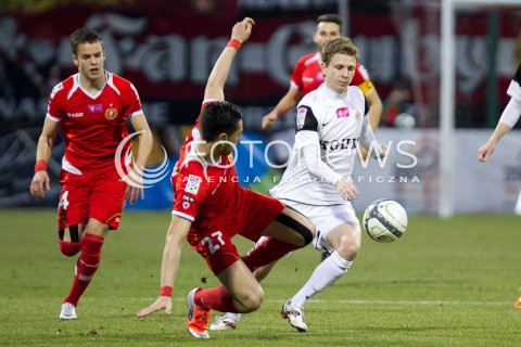  21.03.2014 LODZ PILKA NOZNA POLSKA T-MOBILE EKSTRAKLASA SEZON SEASON 2013/2014 FOOTBALL POLISH  WIDZEW LODZ - ZAGLEBIE LUBINN N/Z YANI URDINOV JOHAN BERTILSSON  