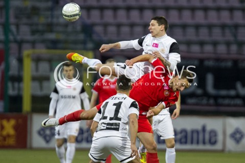  21.03.2014 LODZ PILKA NOZNA POLSKA T-MOBILE EKSTRAKLASA SEZON SEASON 2013/2014 FOOTBALL POLISH  WIDZEW LODZ - ZAGLEBIE LUBINN N/Z BILEK JIRI  