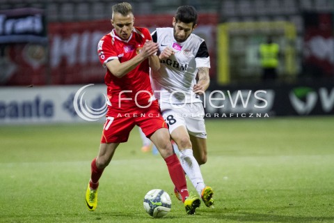 21.03.2014 LODZ PILKA NOZNA POLSKA T-MOBILE EKSTRAKLASA SEZON SEASON 2013/2014 FOOTBALL POLISH  WIDZEW LODZ - ZAGLEBIE LUBINN N/Z PATRYK MIKITA MANUEL CURTO  