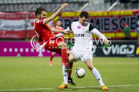  21.03.2014 LODZ PILKA NOZNA POLSKA T-MOBILE EKSTRAKLASA SEZON SEASON 2013/2014 FOOTBALL POLISH  WIDZEW LODZ - ZAGLEBIE LUBINN N/Z BILEK JIRI MATEUSZ CETNARSKI  