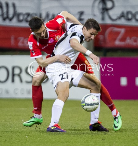 21.03.2014 LODZ PILKA NOZNA POLSKA T-MOBILE EKSTRAKLASA SEZON SEASON 2013/2014 FOOTBALL POLISH  WIDZEW LODZ - ZAGLEBIE LUBINN N/Z KRYSTIAN NOWAK MICHAL PAPADOPULOS  