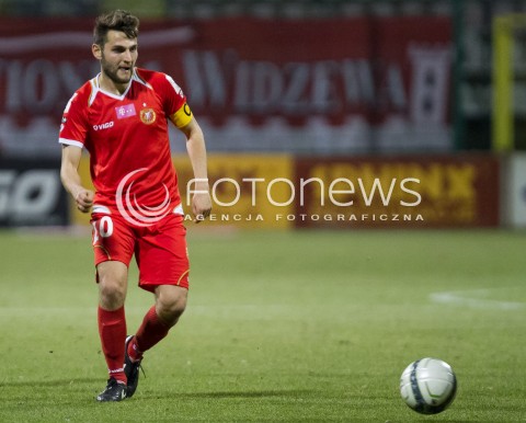 21.03.2014 LODZ PILKA NOZNA POLSKA T-MOBILE EKSTRAKLASA SEZON SEASON 2013/2014 FOOTBALL POLISH  WIDZEW LODZ - ZAGLEBIE LUBINN N/Z MATEUSZ CETNARSKI SYLWETKA  