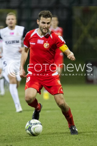  21.03.2014 LODZ PILKA NOZNA POLSKA T-MOBILE EKSTRAKLASA SEZON SEASON 2013/2014 FOOTBALL POLISH  WIDZEW LODZ - ZAGLEBIE LUBINN N/Z MATEUSZ CETNARSKI SYLWETKA  