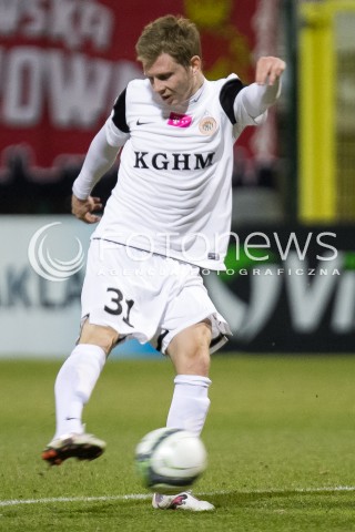  21.03.2014 LODZ PILKA NOZNA POLSKA T-MOBILE EKSTRAKLASA SEZON SEASON 2013/2014 FOOTBALL POLISH  WIDZEW LODZ - ZAGLEBIE LUBINN N/Z JOHAN BERTILSSON SYLWETKA  