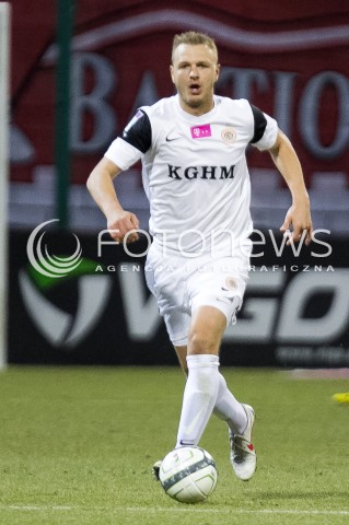  21.03.2014 LODZ PILKA NOZNA POLSKA T-MOBILE EKSTRAKLASA SEZON SEASON 2013/2014 FOOTBALL POLISH  WIDZEW LODZ - ZAGLEBIE LUBINN N/Z ADAM BANAS SYLWETKA  