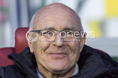  21.03.2014 LODZ PILKA NOZNA POLSKA T-MOBILE EKSTRAKLASA SEZON SEASON 2013/2014 FOOTBALL POLISH  WIDZEW LODZ - ZAGLEBIE LUBINN N/Z OREST LENCZYK SYLWETKA  