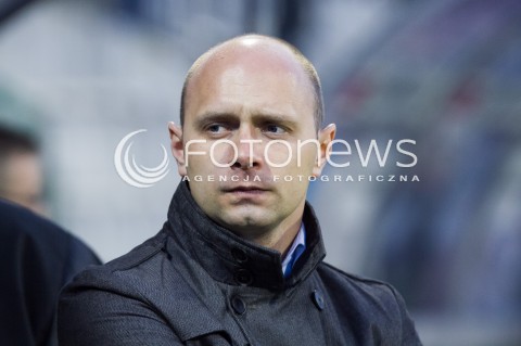  21.03.2014 LODZ PILKA NOZNA POLSKA T-MOBILE EKSTRAKLASA SEZON SEASON 2013/2014 FOOTBALL POLISH  WIDZEW LODZ - ZAGLEBIE LUBINN N/Z ARTUR SKOWRONEK SYLWETKA  