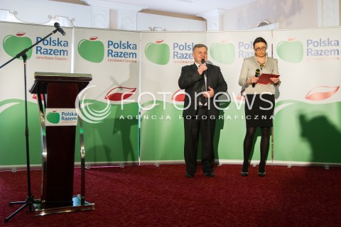  22.03.2014 RZESZOW<br />PREZENTACJA KANDYDATOW POLSKI RAZEM JAROSLAWA GOWINA DO PARLAMENTU EUROPEJSKIEGO NA PODKARPACIU<br />N/Z STANISLAW KRUCZEK<br /> 