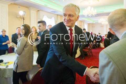  22.03.2014 RZESZOW<br />PREZENTACJA KANDYDATOW POLSKI RAZEM JAROSLAWA GOWINA DO PARLAMENTU EUROPEJSKIEGO NA PODKARPACIU<br />N/Z JAROSLAW GOWIN<br /> 