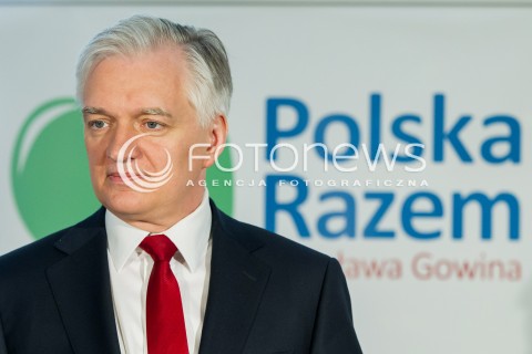  22.03.2014 RZESZOW<br />PREZENTACJA KANDYDATOW POLSKI RAZEM JAROSLAWA GOWINA DO PARLAMENTU EUROPEJSKIEGO NA PODKARPACIU<br />N/Z JAROSLAW GOWIN<br /> 