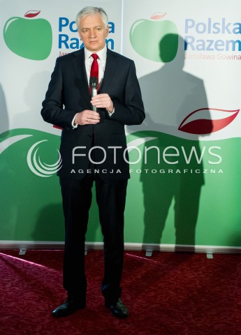  22.03.2014 RZESZOW<br />PREZENTACJA KANDYDATOW POLSKI RAZEM JAROSLAWA GOWINA DO PARLAMENTU EUROPEJSKIEGO NA PODKARPACIU<br />N/Z JAROSLAW GOWIN<br /> 
