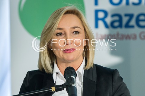  22.03.2014 RZESZOW<br />PREZENTACJA KANDYDATOW POLSKI RAZEM JAROSLAWA GOWINA DO PARLAMENTU EUROPEJSKIEGO NA PODKARPACIU<br />N/Z ANNA BIALIK (NR 4 NA LISCIE)<br /> 