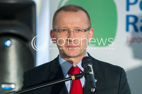  22.03.2014 RZESZOW<br />PREZENTACJA KANDYDATOW POLSKI RAZEM JAROSLAWA GOWINA DO PARLAMENTU EUROPEJSKIEGO NA PODKARPACIU<br />N/Z TOMASZ KLOC (NR 3 NA LISCIE)<br /> 