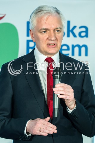  22.03.2014 RZESZOW<br />PREZENTACJA KANDYDATOW POLSKI RAZEM JAROSLAWA GOWINA DO PARLAMENTU EUROPEJSKIEGO NA PODKARPACIU<br />N/Z KAZIMIERZ JAWORSKI (NR 1 NA LISCIE)<br /> 