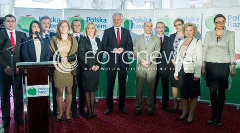  22.03.2014 RZESZOW<br />PREZENTACJA KANDYDATOW POLSKI RAZEM JAROSLAWA GOWINA DO PARLAMENTU EUROPEJSKIEGO NA PODKARPACIU<br />N/Z JAROSLAW GOWIN , KANDYDACI DO PE: PAWEL SKOCZOWSKI , PAULINA GUZIK , ANDRZEJ SKOWRON , PAWEL OCHAB , KINGA STRUS - KOZLOWSKA , MARTA MUSZYNSKA , ANNA BIALIK , TOMASZ KLOC , MALGORZATA DACHNOWICZ , KAZIMIERZ JAWORSKI<br /> 