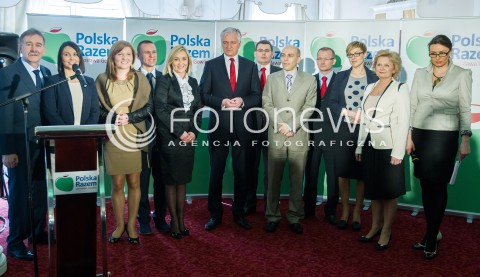  22.03.2014 RZESZOW<br />PREZENTACJA KANDYDATOW POLSKI RAZEM JAROSLAWA GOWINA DO PARLAMENTU EUROPEJSKIEGO NA PODKARPACIU<br />N/Z JAROSLAW GOWIN , KANDYDACI DO PE: PAWEL SKOCZOWSKI , PAULINA GUZIK , ANDRZEJ SKOWRON , PAWEL OCHAB , KINGA STRUS - KOZLOWSKA , MARTA MUSZYNSKA , ANNA BIALIK , TOMASZ KLOC , MALGORZATA DACHNOWICZ , KAZIMIERZ JAWORSKI<br /> 