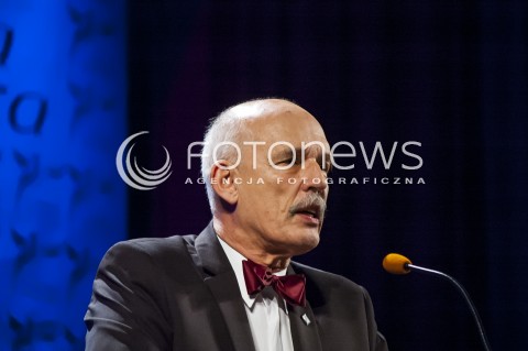  23.03.2014 WARSZAWA WIELKI KONGRES NOWEJ PRAWICY W WARSZAWIE N/Z PREZES KNP JANUSZ KORWIN MIKKE  