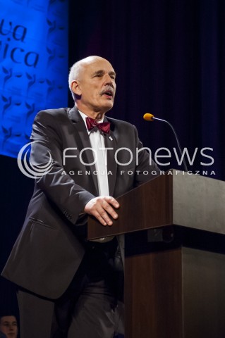  23.03.2014 WARSZAWA WIELKI KONGRES NOWEJ PRAWICY W WARSZAWIE N/Z PREZES KNP JANUSZ KORWIN MIKKE  
