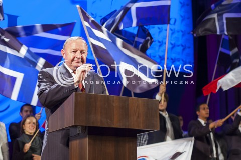  23.03.2014 WARSZAWA WIELKI KONGRES NOWEJ PRAWICY W WARSZAWIE N/Z STANISLAW MICHALKIEWICZ  