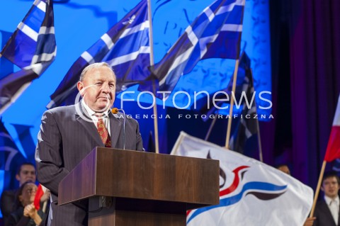  23.03.2014 WARSZAWA WIELKI KONGRES NOWEJ PRAWICY W WARSZAWIE N/Z STANISLAW MICHALKIEWICZ  