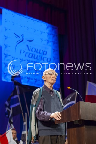  23.03.2014 WARSZAWA WIELKI KONGRES NOWEJ PRAWICY W WARSZAWIE N/Z PROFESOR BOGUSLAW WOLNIEWICZ  